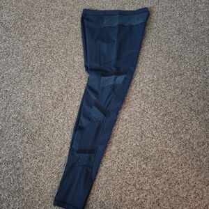 Lululemon Just Breathe Pant Leggings Luxtreme Alberta Lake Teal Dot/Mesh Size 6?